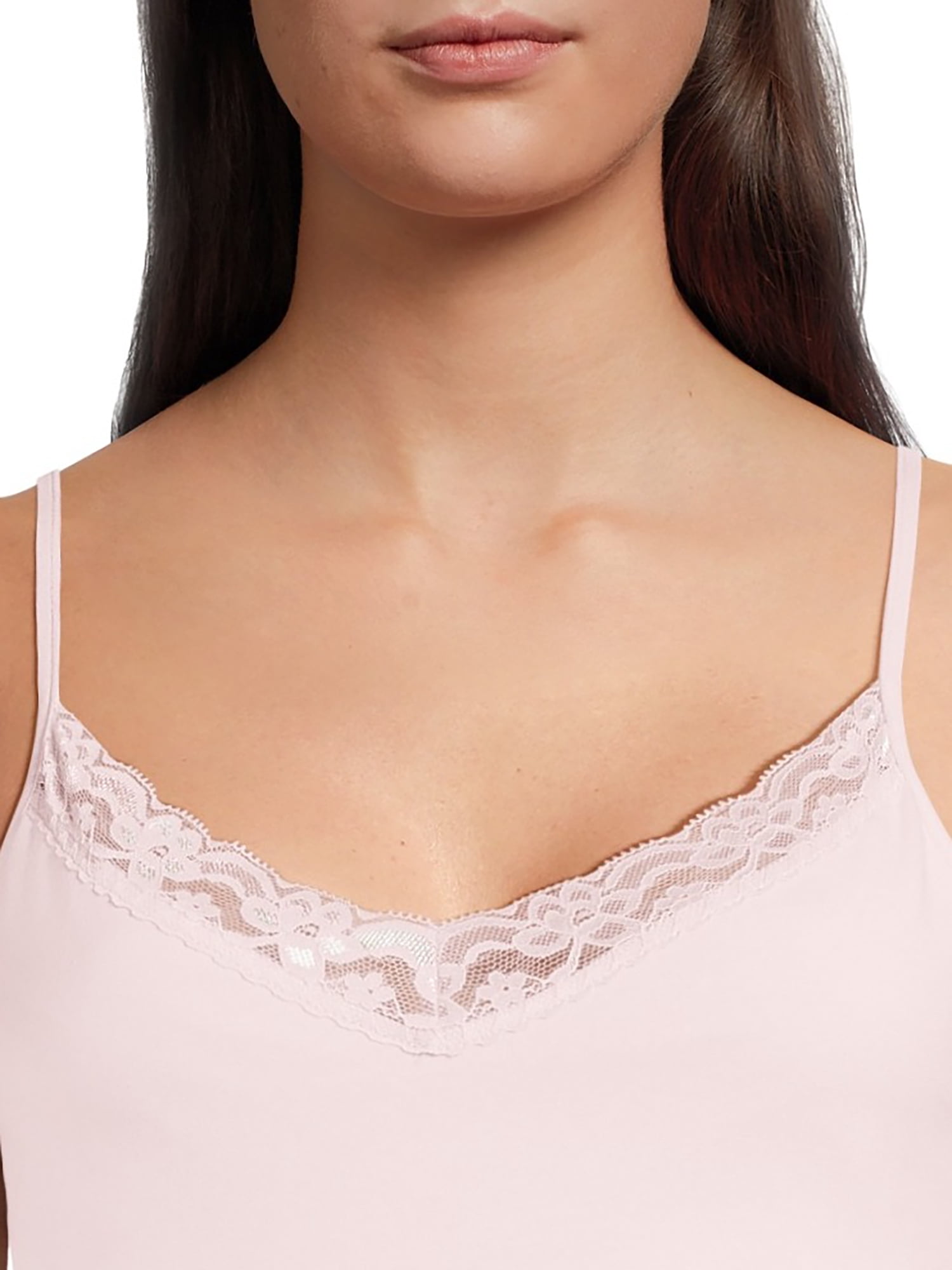 No Boundaries Cami with Lace Trim, Women's and Women's Plus