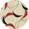 thumbnail image 1 of Ahgly Company Indoor Round Patterned Wheat Beige Area Rugs, 7' Round, 1 of 1