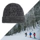 thumbnail image 4 of Gorro de invierno Zulema Gorro de clima frío para hombre Gorro elástico suave Gris oscuro, 4 of 6