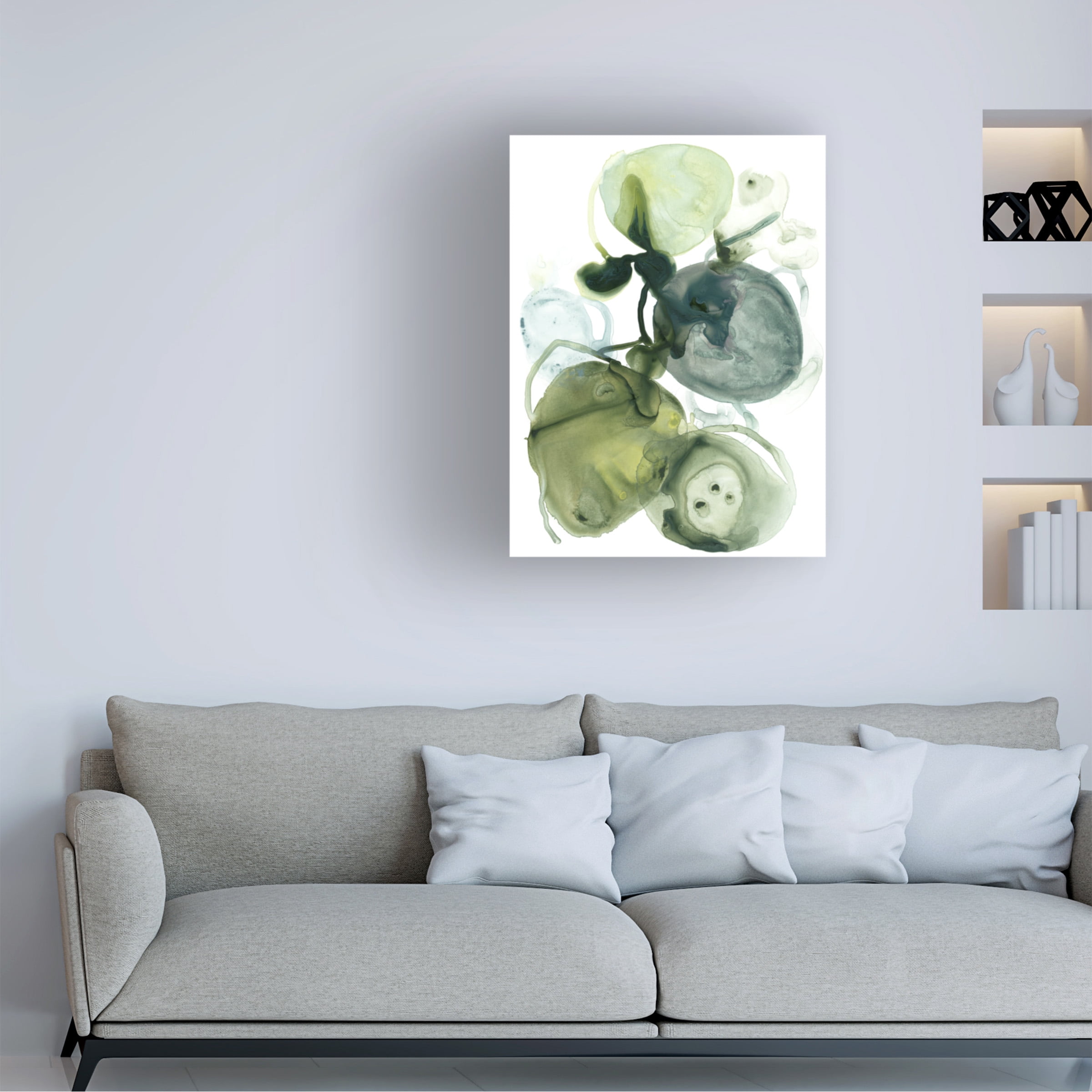 June Erica Vess 'Orbital Lichen I' Canvas Art