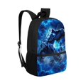 thumbnail image 2 of Yuyamidu Lightning Blue Dinosaured 17 Inch Laptop Backpack, Large Capacity School Bag for Teen Boys, Multi-Pocket Casual Daypack for Travel Outdoor Activities, 2 of 6
