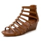 thumbnail image 2 of Sandalias romanas huecas Vintage para mujer, Sandalias cómodas de moda con Tacón de Cuña y punta redonda y punta abierta, de verano, 2 of 4