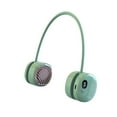 thumbnail image 3 of Lipstore Neck Hanging Fan Leafless Easy Carrying Adjustable Small Personal Fan Multipurpo Green, 3 of 8