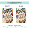 thumbnail image 3 of Happy Birthday House Flag Big Colorful Cake Candles Balloon Yard Flag Burlap Vertical Double-Sided Party Outdoor Home House Decoration 28 x 40 Inch(Large), 3 of 3