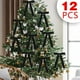 thumbnail image 1 of Set de lazos de árbol de Navidad de terciopelo | Decoración navideña de 12 piezas | Tela suave y lujosa con acabado tipo seda | Accesorios fáciles para coronas de guirnaldas | Elegantes decoraciones, 1 of 6