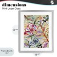 thumbnail image 4 of Stupell Industries Eclectic Colorful Garden Impressions Gray Framed Print Under Glass, 13 x 16, by Lisa Nohren, 4 of 8