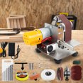 thumbnail image 4 of Grusce Mini Belt Sander Multifunctional Electric Belt Grinder 7 Adjustable Speed Electric Polishing Sharpener Machine 120-1000 Grit Small Electric Sander with Sanding Belt Polishing Pad, 4 of 10