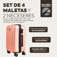 thumbnail image 2 of Set de 4 Maletas de Viaje Rígidas 20 y 18 Pulgadas con 2 Neceseres de 11 Pulgadas Equipaje Ligero con Ruedas 360 y Candado TSA Seraphiel, 2 of 6