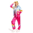 thumbnail image 4 of Disfraz de hippie de fantasía de los años 70, 80 y 90 para mujer adulta, disfraz de discoteca, ropa de fiesta vintage para Halloween y carnaval, estilo hip hop, 4 of 5