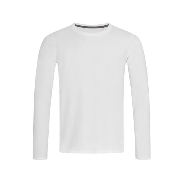Stedman - Camiseta de manga larga modelo Clive para hombr (Blanco)