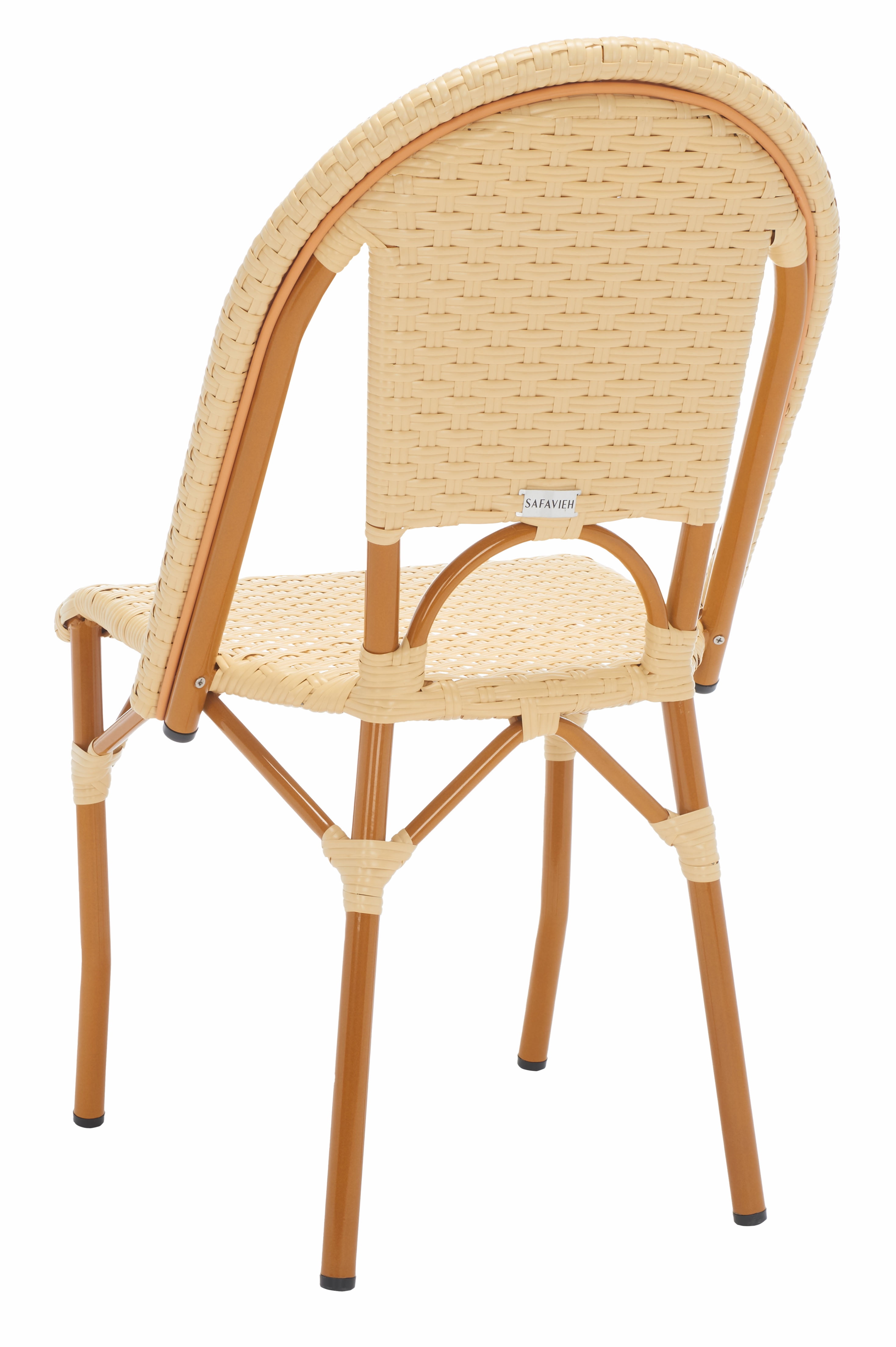 SAFAVIEH California Outdoor Patio Side Chair, Natural, Set of 2