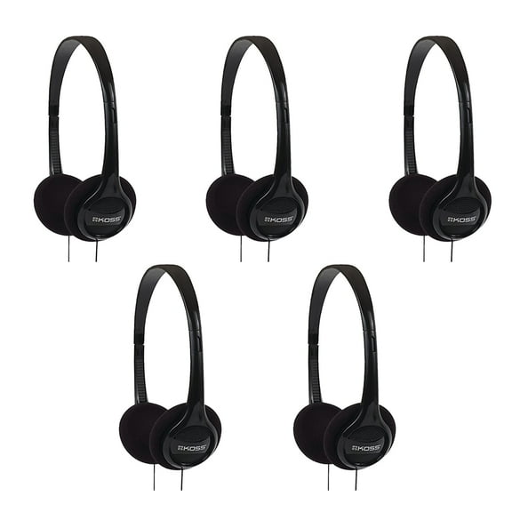 Koss On-Ear Headphones Black 5/Pack (190238) KITHEADPHOS