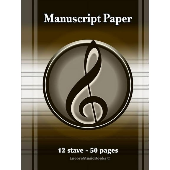Manuscript Paper (50 Pages - 12 Stave), (Paperback)