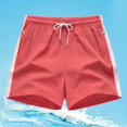 thumbnail image 2 of Xdzjlr Running Shorts For Men,Summer Ribbon Patchwork Loose Running Shorts For Men, 2 of 4
