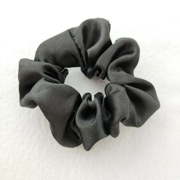 Anillo para el cabello de satén de 60 colores de color sólido Anillo para el cabello de satén de 204 colores Anillo para el cabello de intestino grueso Flor