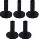 thumbnail image 1 of Tees de Golf de goma, Base de pelota de Golf de buena elasticidad, rotación de 90 grados, soporte para pelota de Golf disponible (65mm/2,56 pulgadas), color negro, 5 uds., 1 of 5