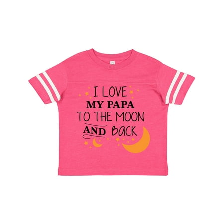 

Inktastic I Love My Papa to the Moon and Back Boys or Girls Toddler T-Shirt