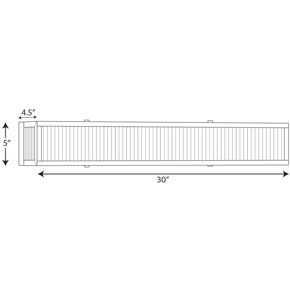 Progress Lighting P300267 Dwyer 4 Light 30" Wide Bathroom Vanity Light - Stainless Steel