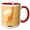 Red/White, variant on 3drose, Orange Giraffe - Love - Cute Animals - Fun Art, 11oz Mug