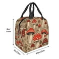 thumbnail image 2 of Red Mushrooms Lunch Bag Reusable Lunch Box Waterproof Thermal Tote Bag Lunch Container Cute Cooler Bag for Women, 2 of 5