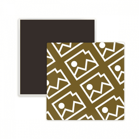 

Photo Memorial Seal Patterns Square Ceracs Fridge Magnet Keepsake Memento