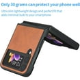 thumbnail image 6 of for Samsung Galaxy Z Flip 4 5G 2022 Case, Slim PU Leather Case Lightweight Protective Case for Samsung Galaxy Z Flip 4 5G 2022 (Brown), 6 of 15