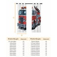 thumbnail image 6 of Fsddascl Fire Trucks Blackout Curtains for Bedroom/Living Room, Thermal Insulated Kitchen Curtains, Modern Cartoons Vehicles Grommet Darkening Window Treatment Drapes 52"x72"x2, 6 of 6