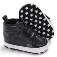thumbnail image 2 of xiaxaixu Baby Solid Color Prewalker Stylish Soft High Top Flat Toddler Shoes, 2 of 5