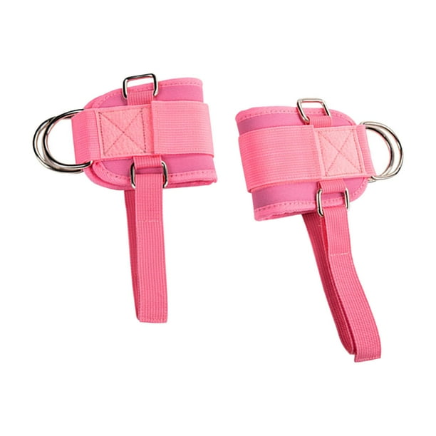 2 piezas Máquina de cable Correas de tobillo Tobillo Correa de tobillo para el gimnasio Atrenamiento de glúteos Abductores de cadera Extensión de la Rosa