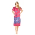 thumbnail image 2 of JEFFRICO Womens Nightgowns Muumuu Lounger House Dress Sleepwear Silky Soft Pajama Dress Nightshirts, 2 of 5