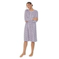 thumbnail image 2 of Aria Women's Knit Velour Long Sleeve Ballet Nightgown, Sizes S to 5X, 2 of 5