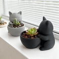 thumbnail image 3 of Joernso Mini Kitten Flower Pot Succulents Planter Cute Cat Plant Pot Home Desktop Decoration Kitty Planter Gift for Cat Lovers, 3 of 8
