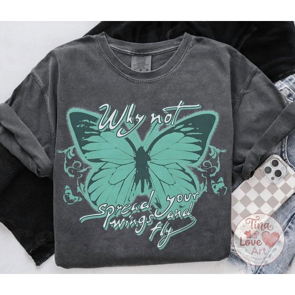 Y2K Hilary Duff Why Not Butterfly Tshirt | Retro 2000s Lizzie McGuire Inspired T-Shirt | Nostalgic Pop Culture Concert
