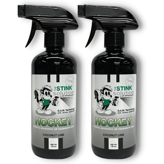 The Stink Solution Hockey Odor Eliminator Spray, Coconut Lime, 16 oz, 2 Count