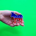 thumbnail image 3 of Political Democratic Donkey Embroidered Iron On Patch, 3 of 3