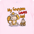 thumbnail image 4 of Inktastic My Grandma Loves Me Monkey Boys or Girls Baby T-Shirt, 4 of 5