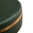 thumbnail image 4 of TOV Furniture Astro Malachite Green and Gold Vegan Leather Adjustable Stool, 4 of 9