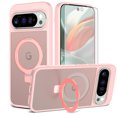 thumbnail image 1 of Asuwish Phone Case for Google Pixel 9 Pro XL/10 Pro XL Tempered Glass Screen Protector Magnetic Bracket stand Translucent Shockproof Protective Cell Cover Pixel9ProXL Pixel10ProXL Nine Women Men Pink, 1 of 7