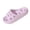Purple, variant on Xfvqtps Shower Shoes for Mens and Womens Couples Funny Slide Cute Hollow Sole Quick Drying Lightweight Non Slip Open Toe Solid Color Indoor Beach EVA Slipper Dark Gray