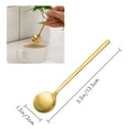 thumbnail image 3 of 20 Cucharas de Café Expreso de Acero Inoxidable para Café, Azúcar, Postre, Pastel, Helado, Sopa, Antipasto (Dorado), 3 of 5
