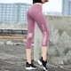 thumbnail image 2 of Pantalones de yoga y fitness con cintura alta para levantar la cadera, pantalones capri deportivos para mujer, ropa exterior sexy, pantalones ajustados para correr de secado rápido, 2 of 5