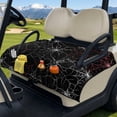 thumbnail image 3 of Pzuqiu Golf Cart Accessory with 4 Front Pockets Polyester, Compatible with Outdoor Golf Carts, for EZGO Yamaha Club Car, Spider Web Pattern, 3 of 9