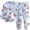 Sky Blue, variant on AWZXDE Boys Girls Pajamas Long Sleeve Comfort Suit Kids Toddler Children Soft Nightgown Set Beige,12-18 Months