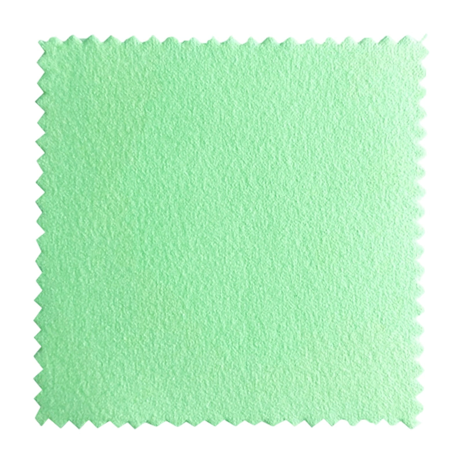 FXMLRLK 1pc Jewelry Cleaning Cloth, Silver Polishing Cloth, Small Jewelry Polishing Cloth for Sterling Silver, Gold, Platinum and More, 3.15" x 3.15" Green