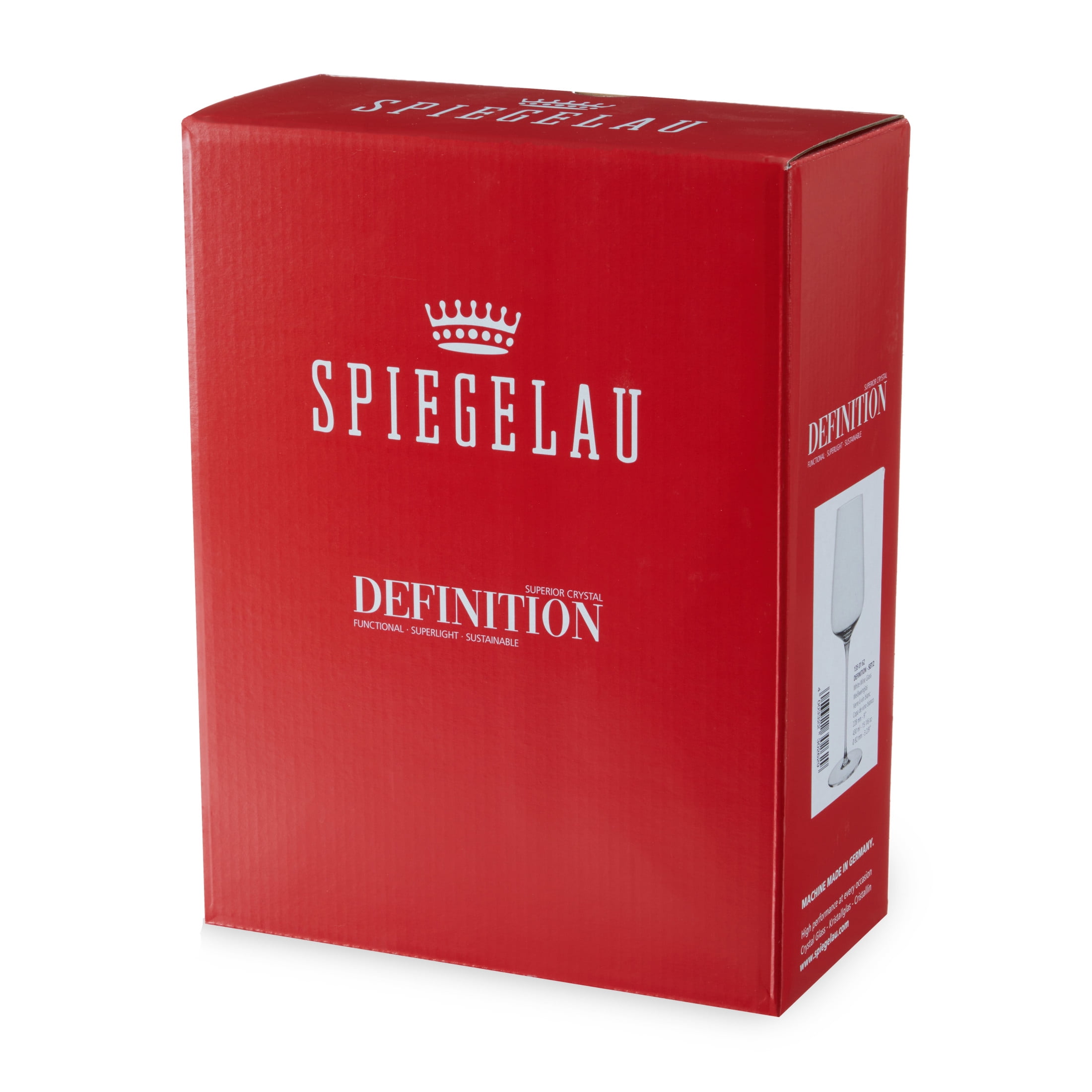 Spiegelau Definition White Wine Glasses for Wedding Gifts, 15.2oz, Set of 2