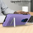 thumbnail image 4 of CoverON For Motorola Moto G Play Phone Case (2021), Slim Metal Kickstand Rugged Dual Layer Cover, Purple, 4 of 7