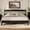 Black, variant on Noble House Onius Countryside Style King Size Wooden Bed Frame, Heavy-Duty Platform Bed with Center Support, White
