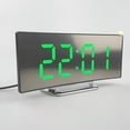 Electronic Alarm Clock Noiseless Design Digital LED Large Display