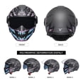 thumbnail image 3 of Casco de moto TRIANGLE, cara completa, cara abierta, doble visera DOT, 3 of 6