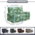 thumbnail image 6 of TSOVTHRID Monstera Leaf Plumeria Floral Print Loveseat Covers 6-Piece Stretch Furniture Protector Non Slip Couch Slipcover for Dogs Pets Loveseat Slipcover Stay in Place, 6 of 7